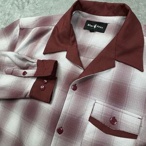 Blue Jazz Shirt Men's Size XL Long Sleeve Button front‎